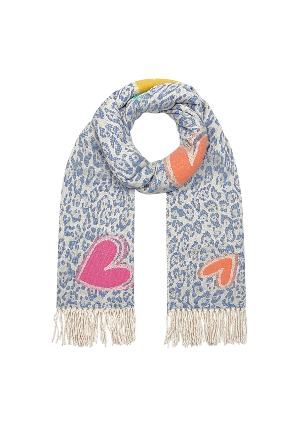 Winter scarf frosty flirt - blue 