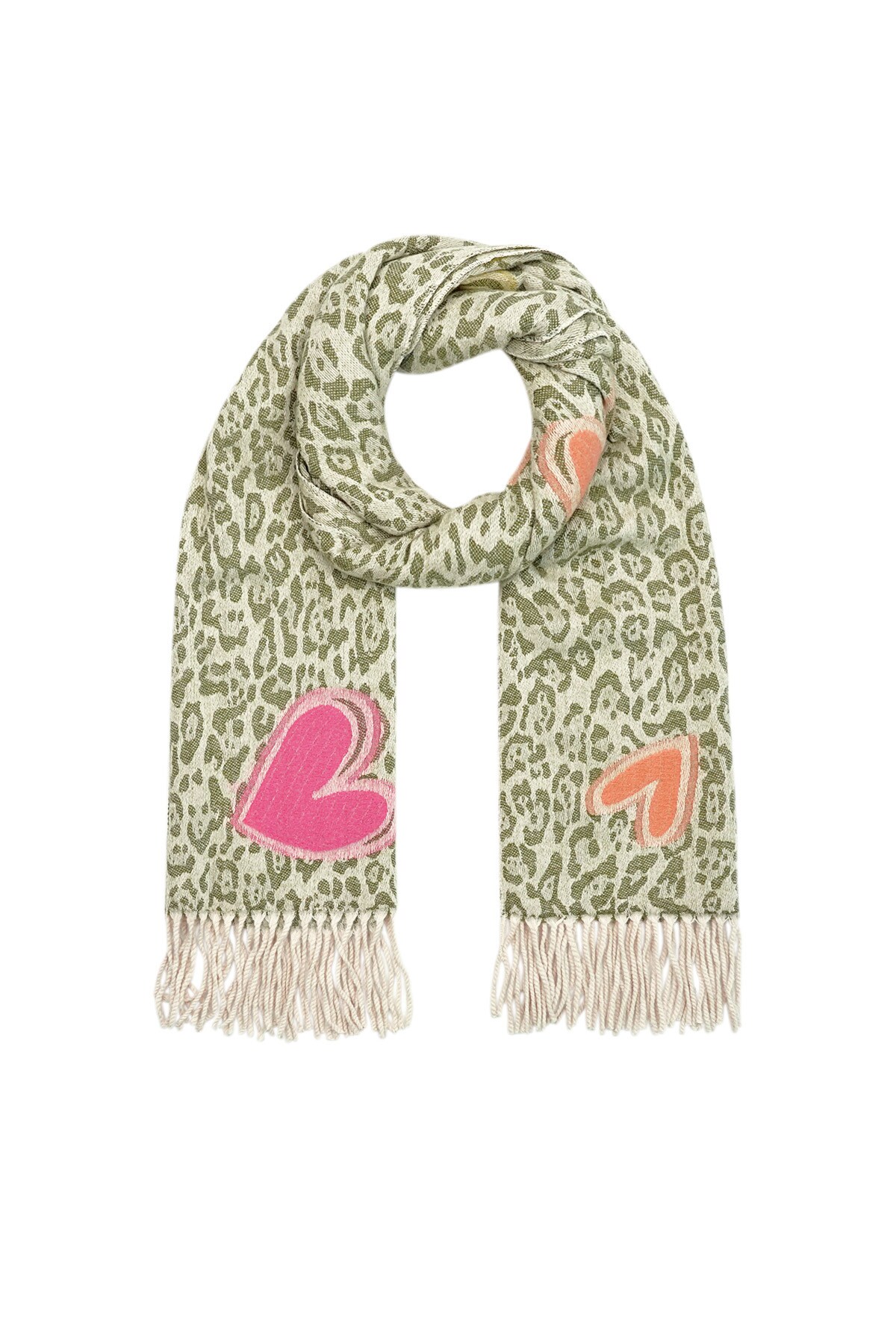 Winter scarf frosty flirt - green 