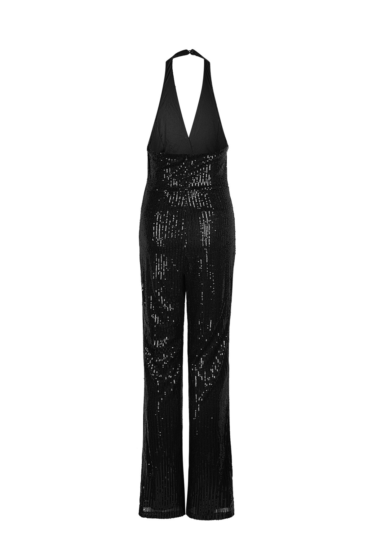 Glitter halter jumpsuit - black h5 Picture6