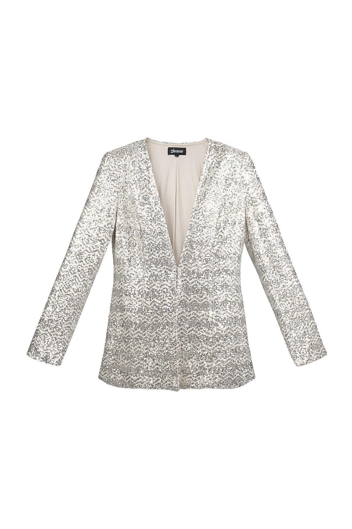 Glitter blazer - Silver color h5 