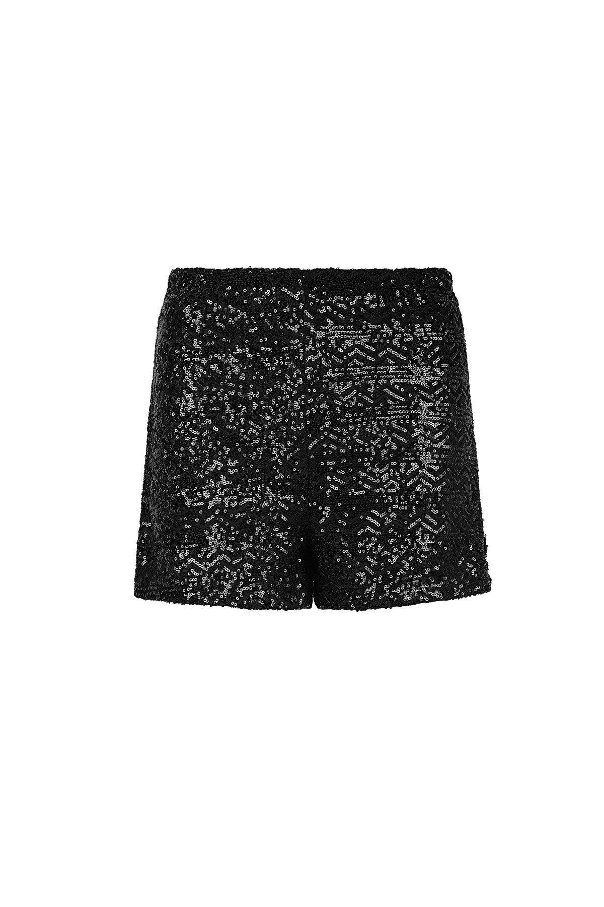 Glitter shorts - black 