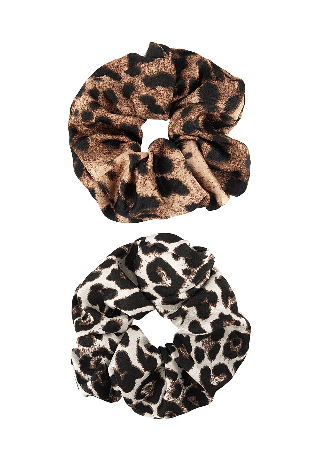 Tiger Print Scrunchies - Brown h5 