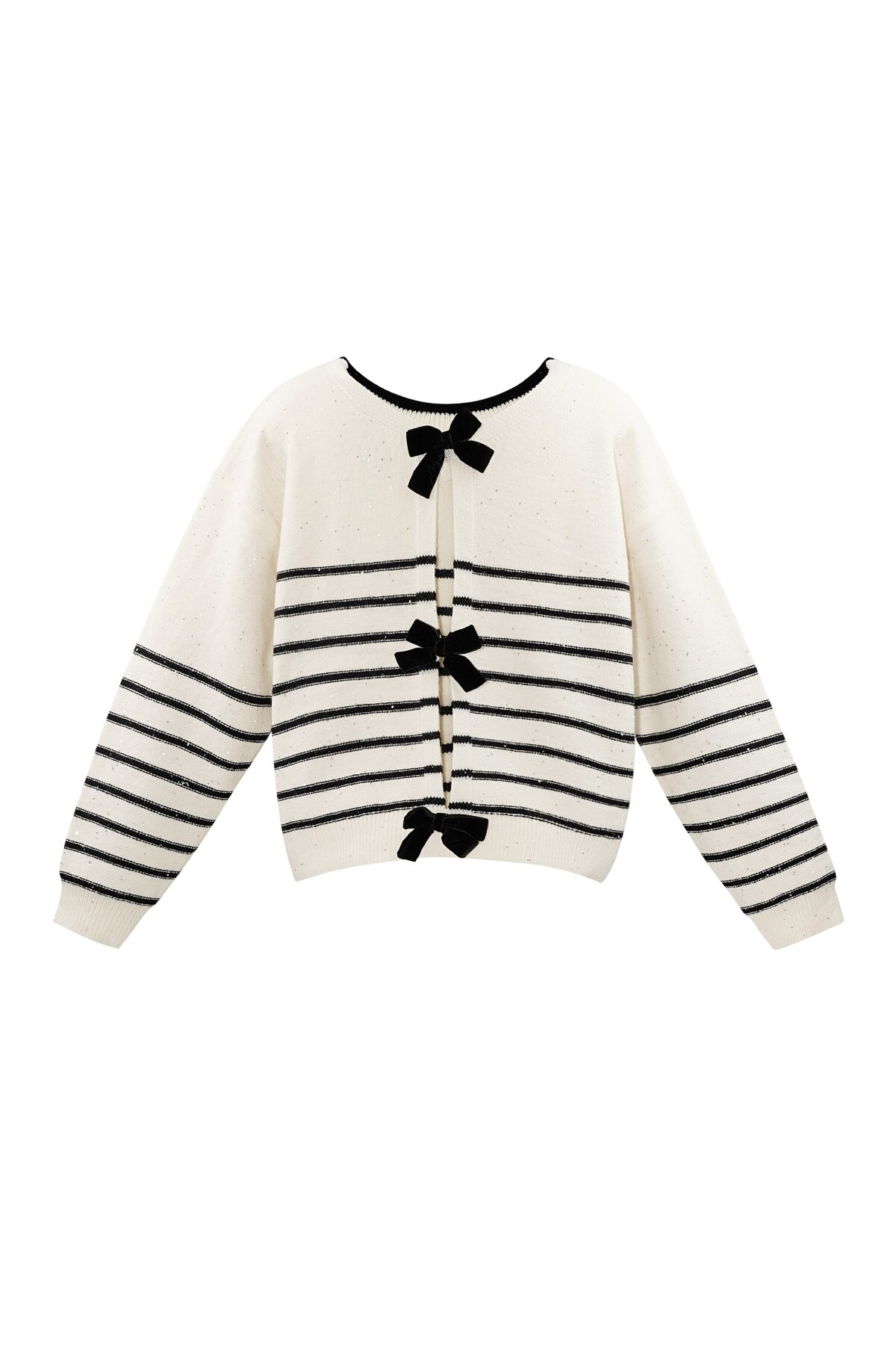 Bow Delight cardigan - white h5 