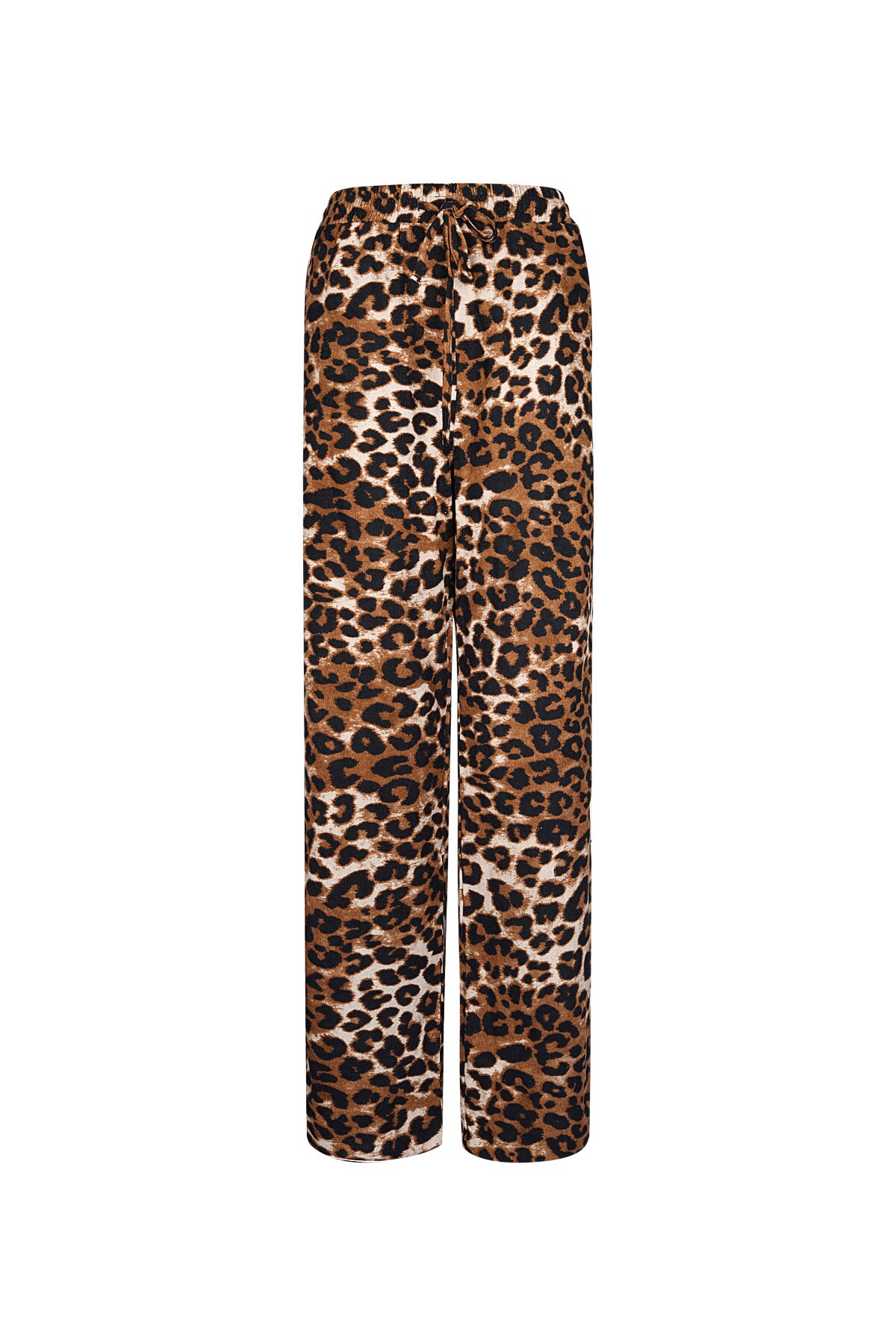 Wild Leopard trousers with stripes - brown 