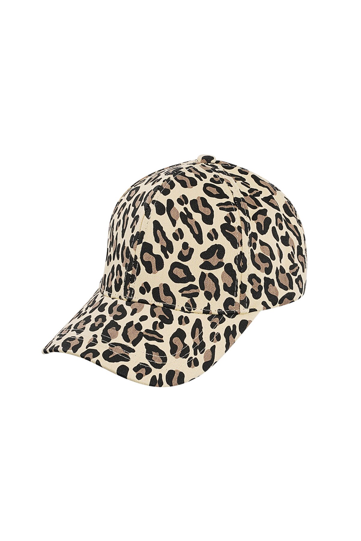 Leopard print cap - beige h5 