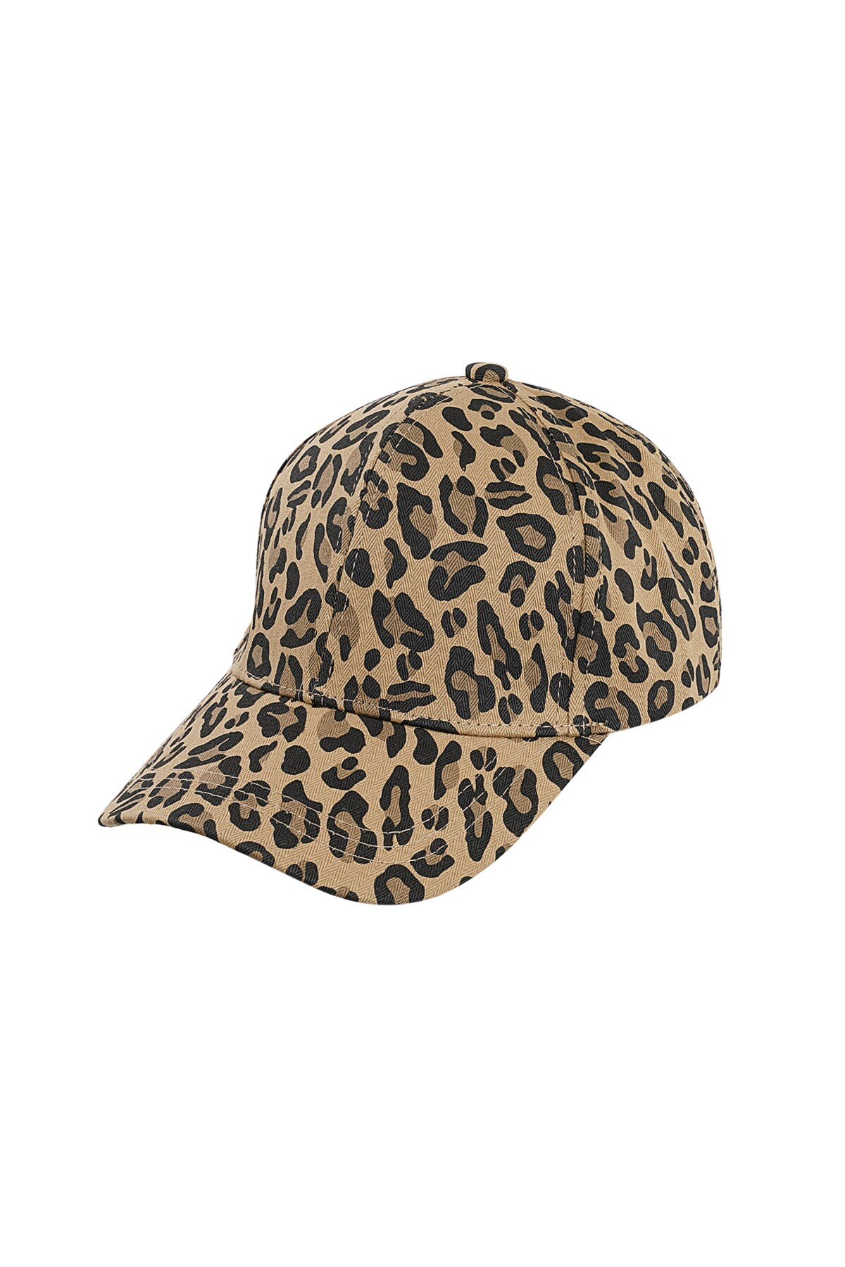 Leopard print cap - brown 