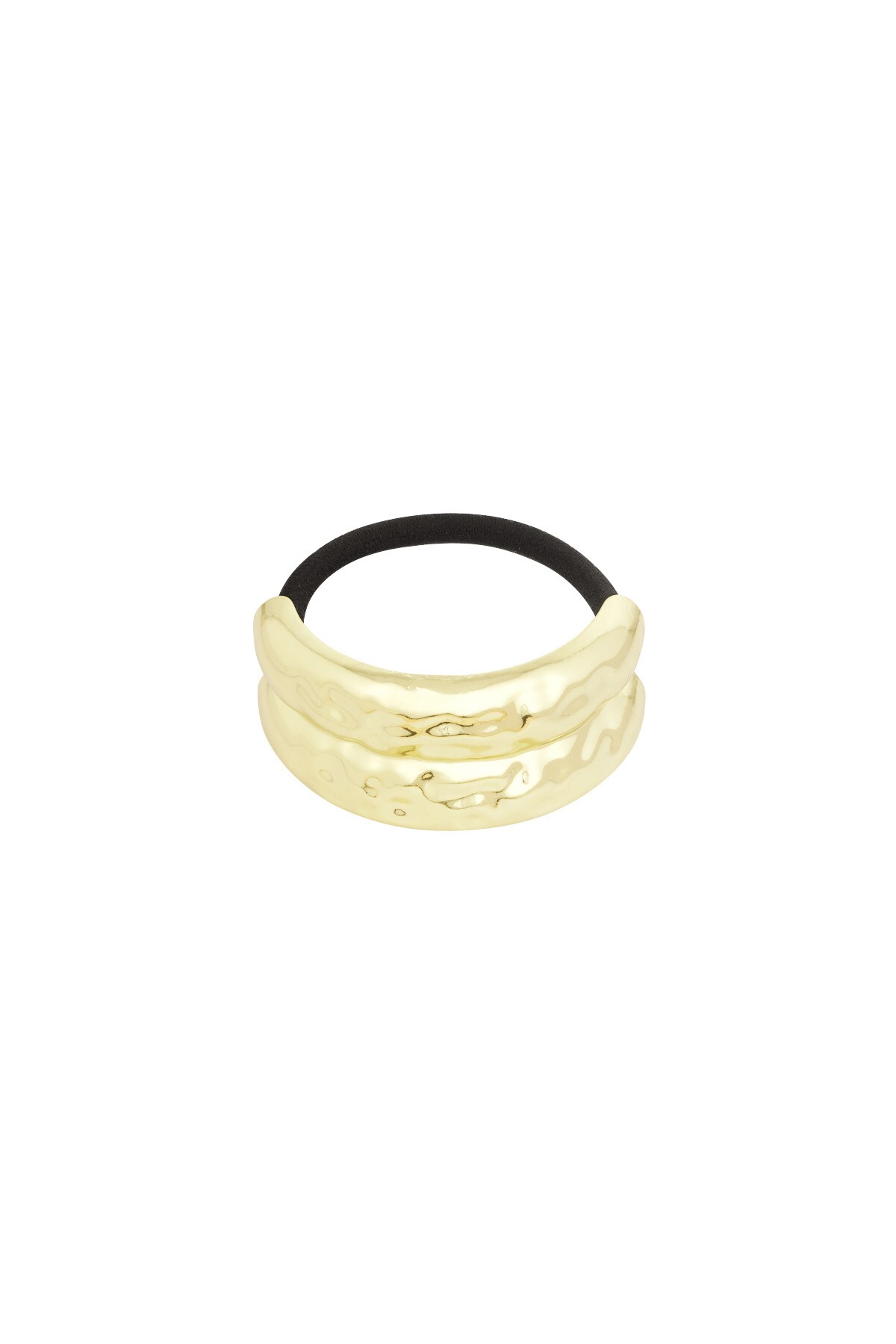 Textured elegance hair elastic - Gold color h5 