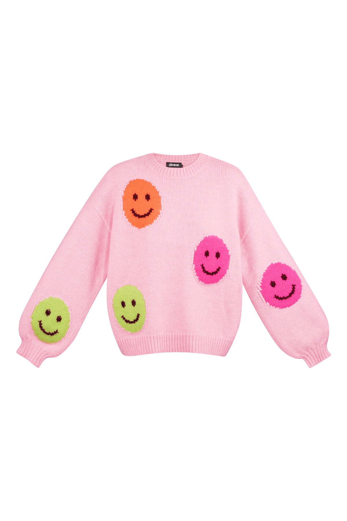 Smiley Knit sweater - light pink 