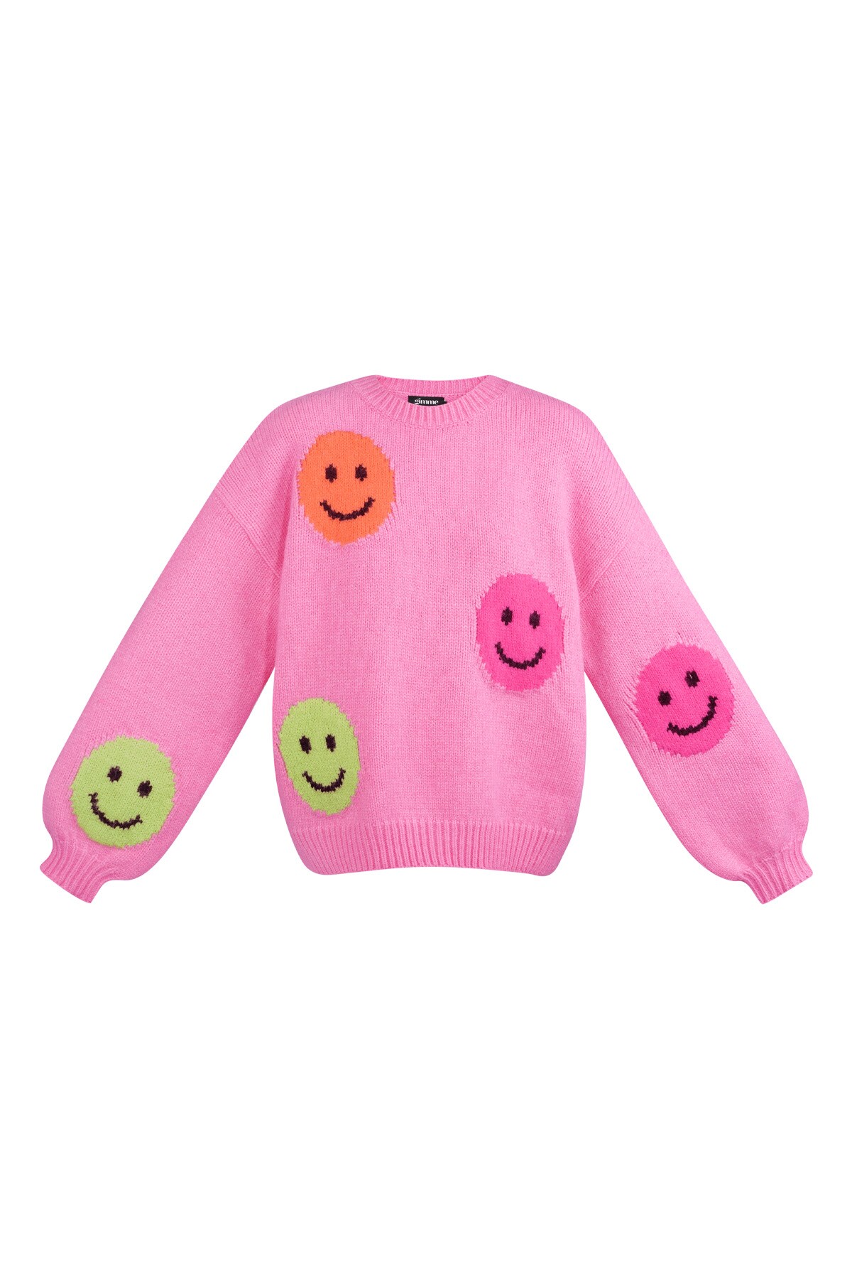 Smiley Knit sweater - pink h5 