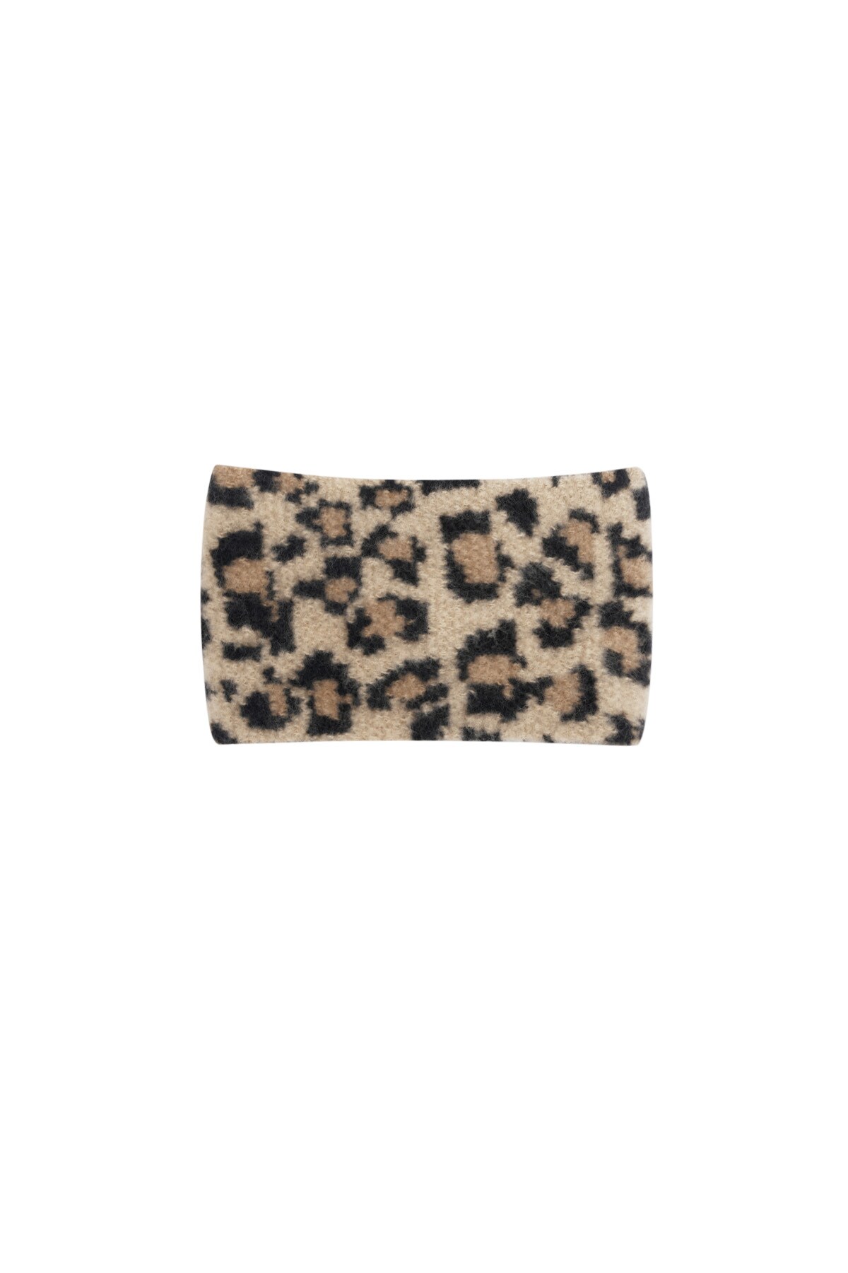 Winter headband leopard print - camel h5 