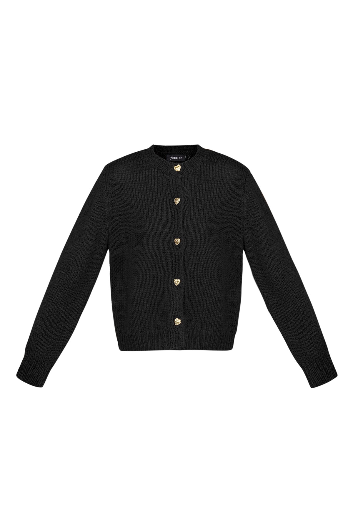 Knitted Love Cardigan - black 