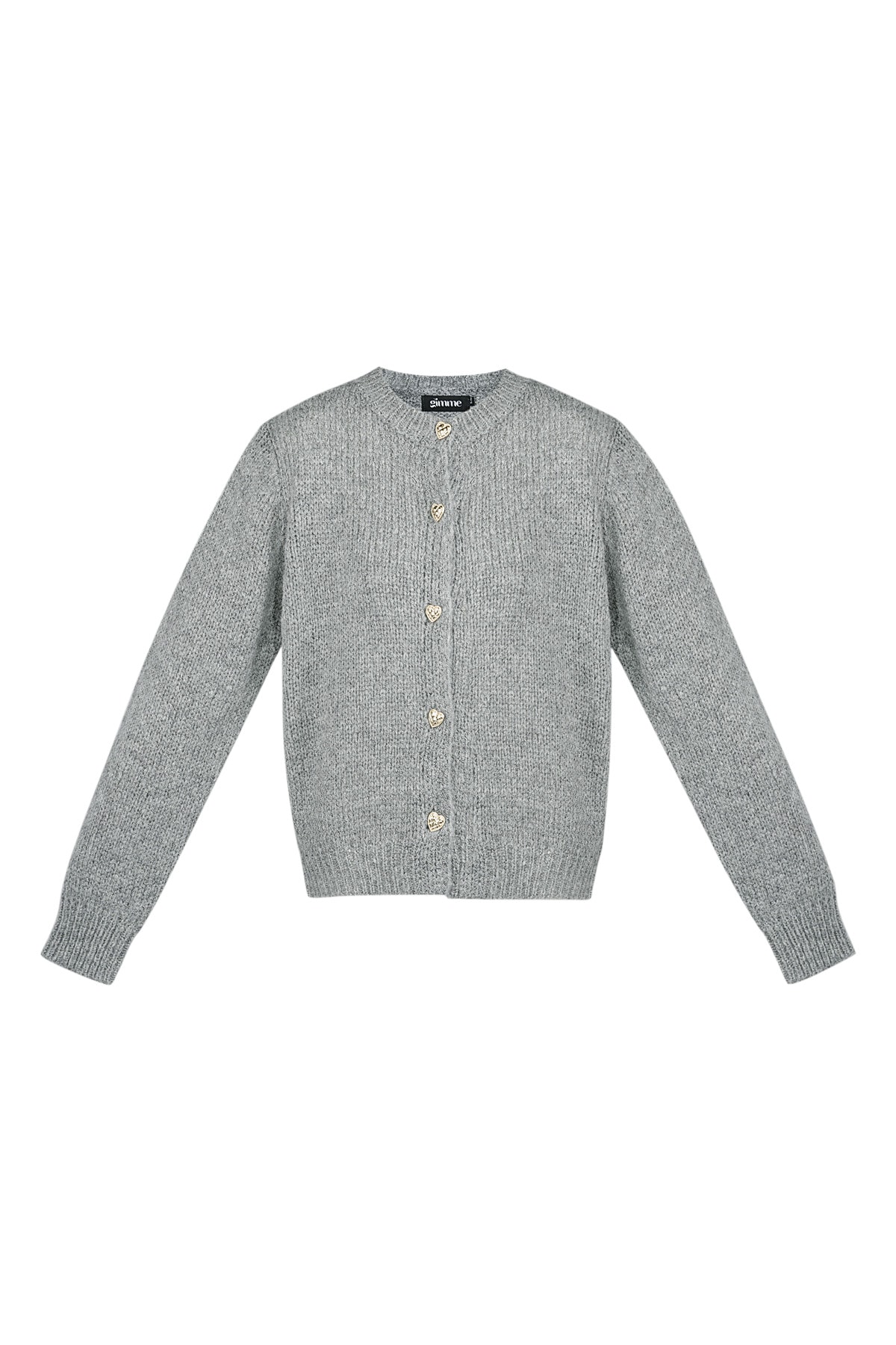 Cardigan tricoté Love - gris h5 