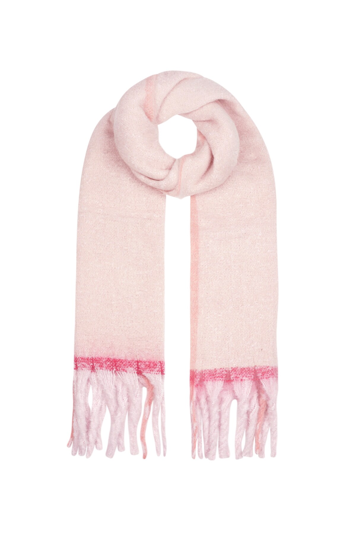 Cold comfort scarf - pink h5 