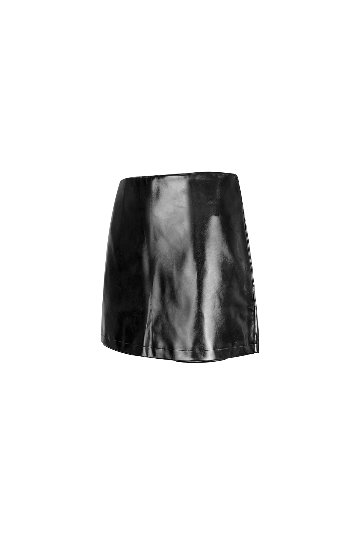 Trendy PU skort - Zwart h5 Afbeelding3