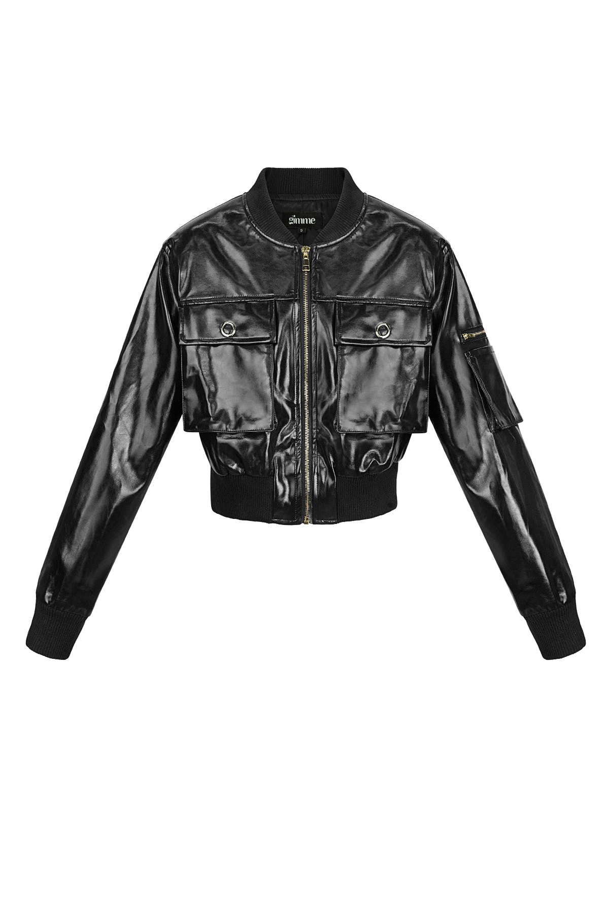 PU biker jas - Zwart h5 