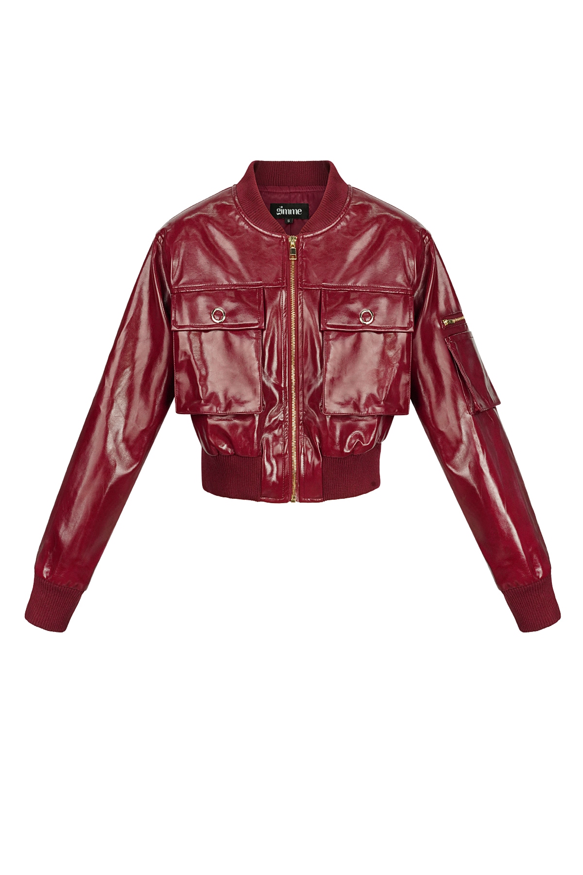 PU-Bikerjacke - Rot 