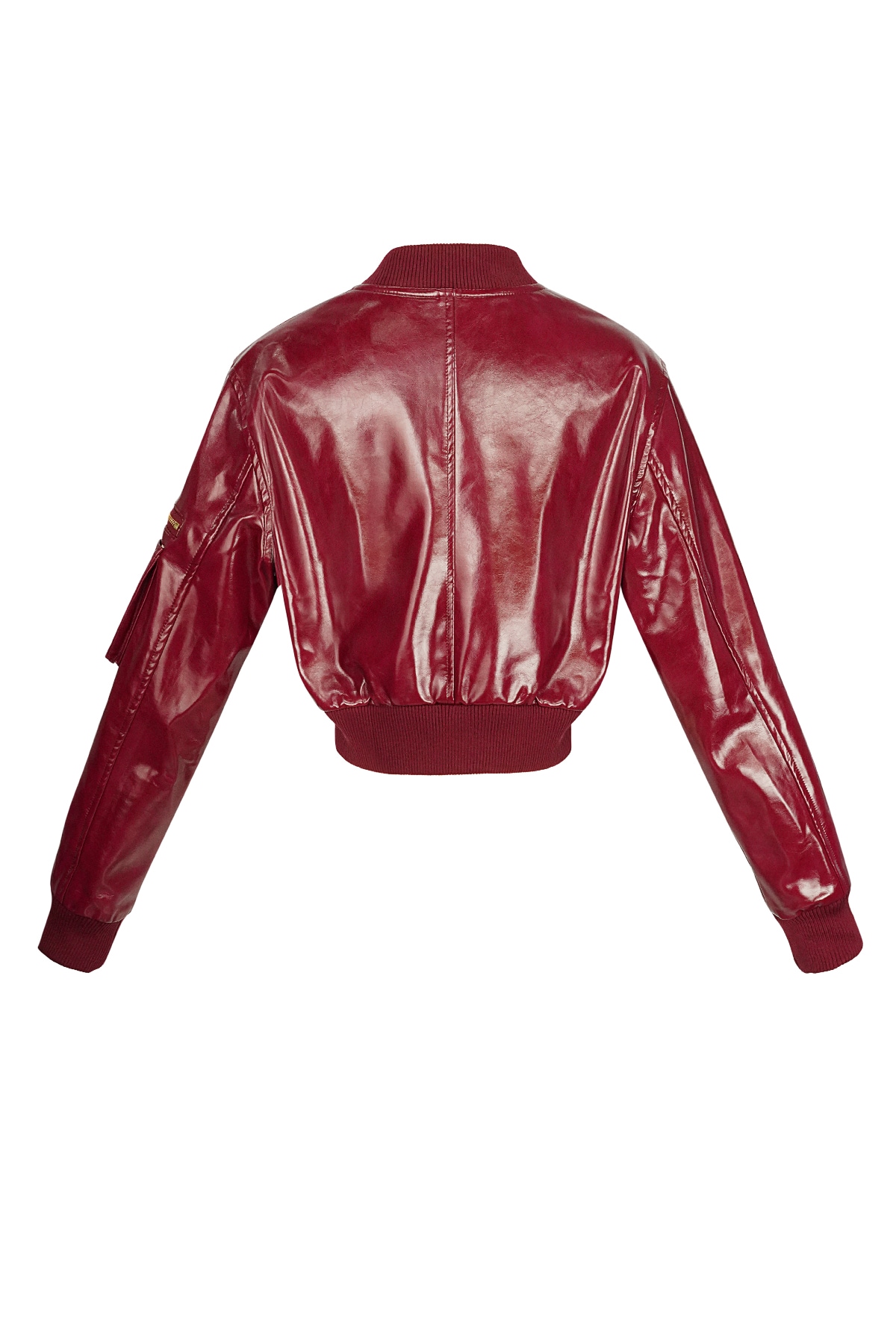 PU-Bikerjacke - Rot Bild2