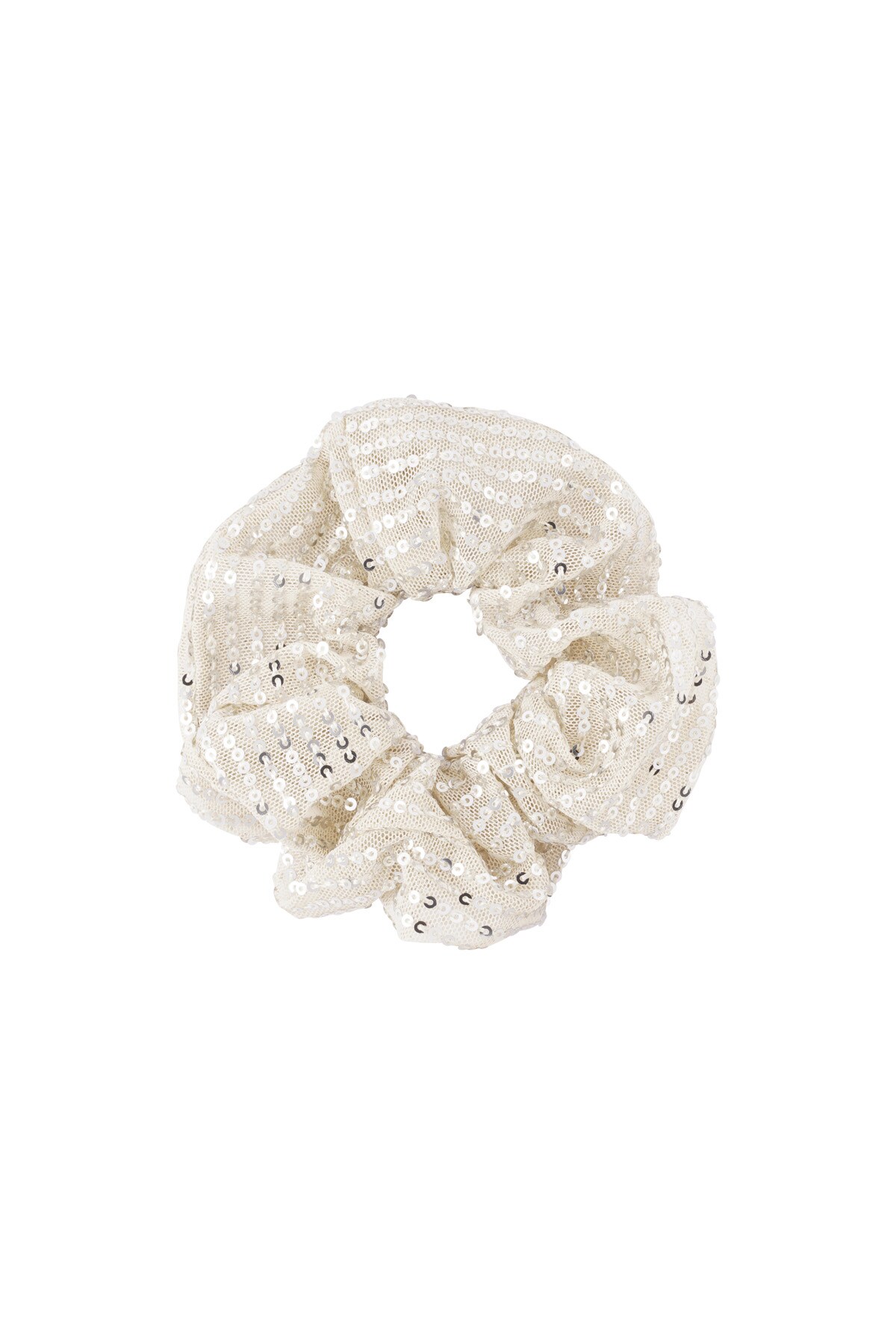 Glitter scrunchie - champagne h5 