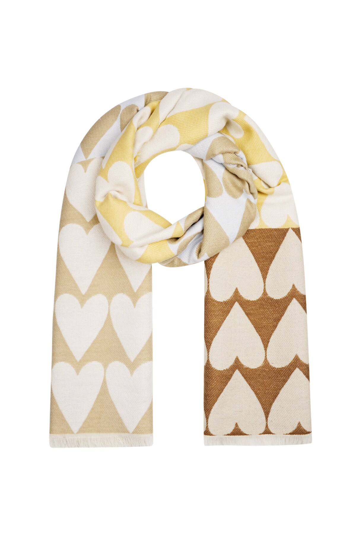 Foulard pop of heart - Beige h5 