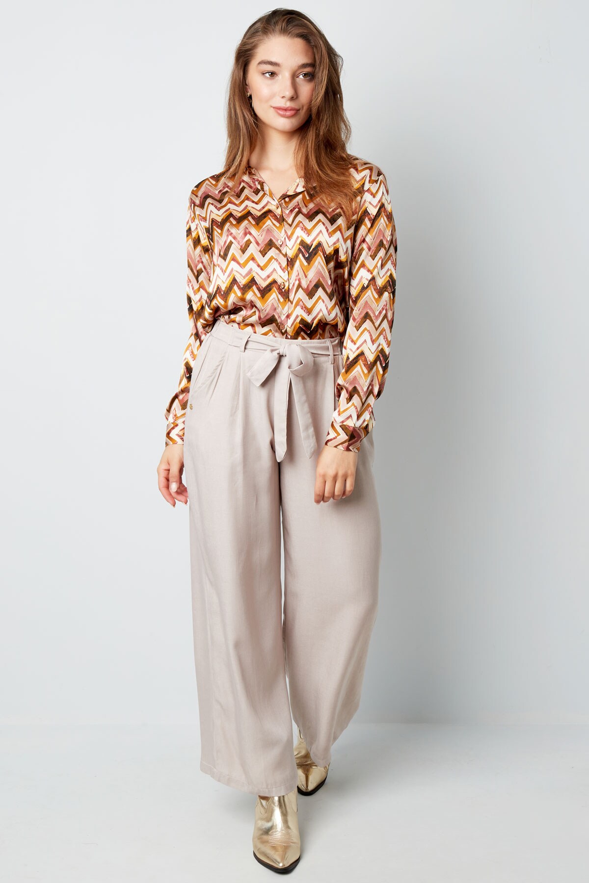 Long pants bow detail beige h5 Picture4