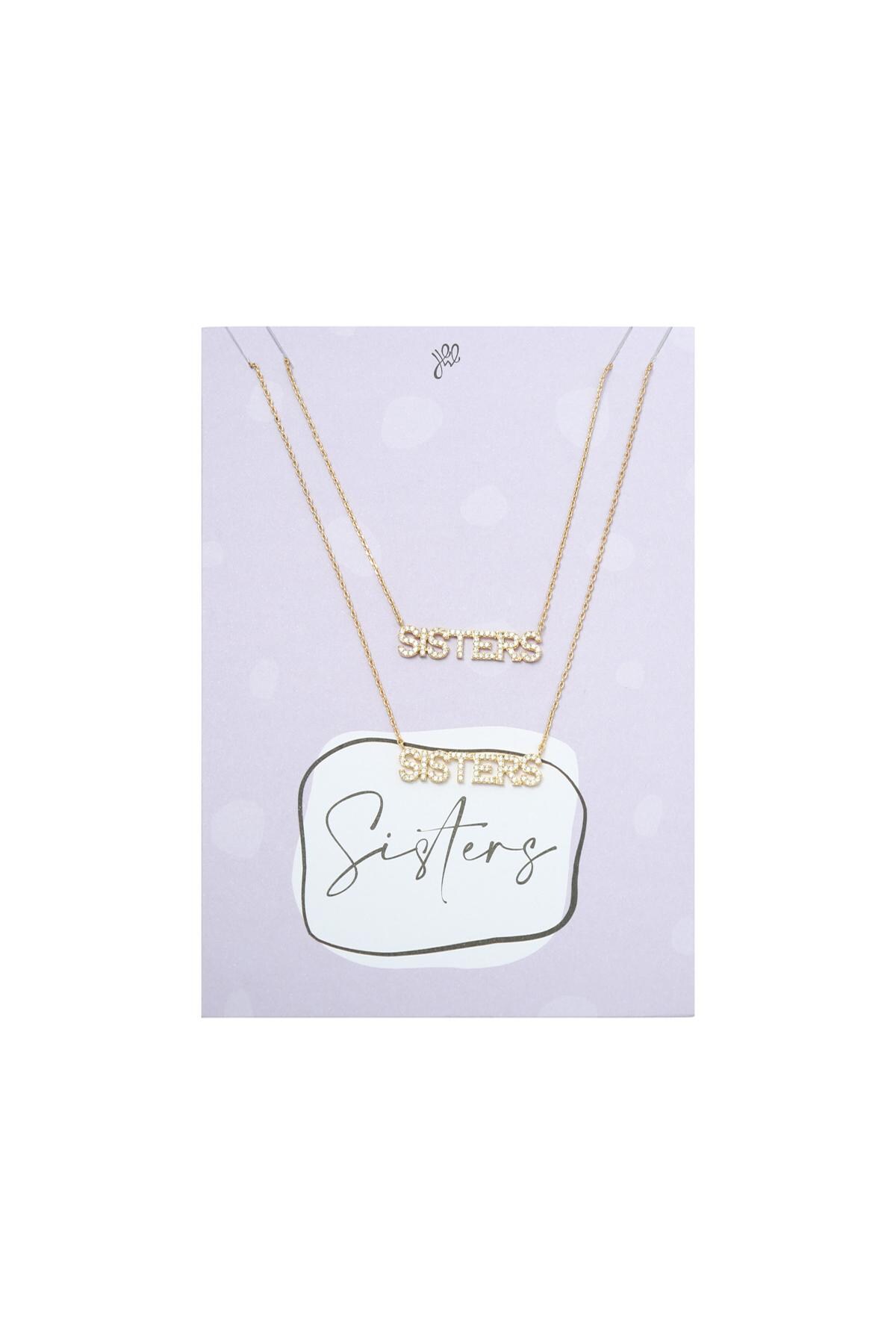 Necklace Sisters Set Gold Copper 