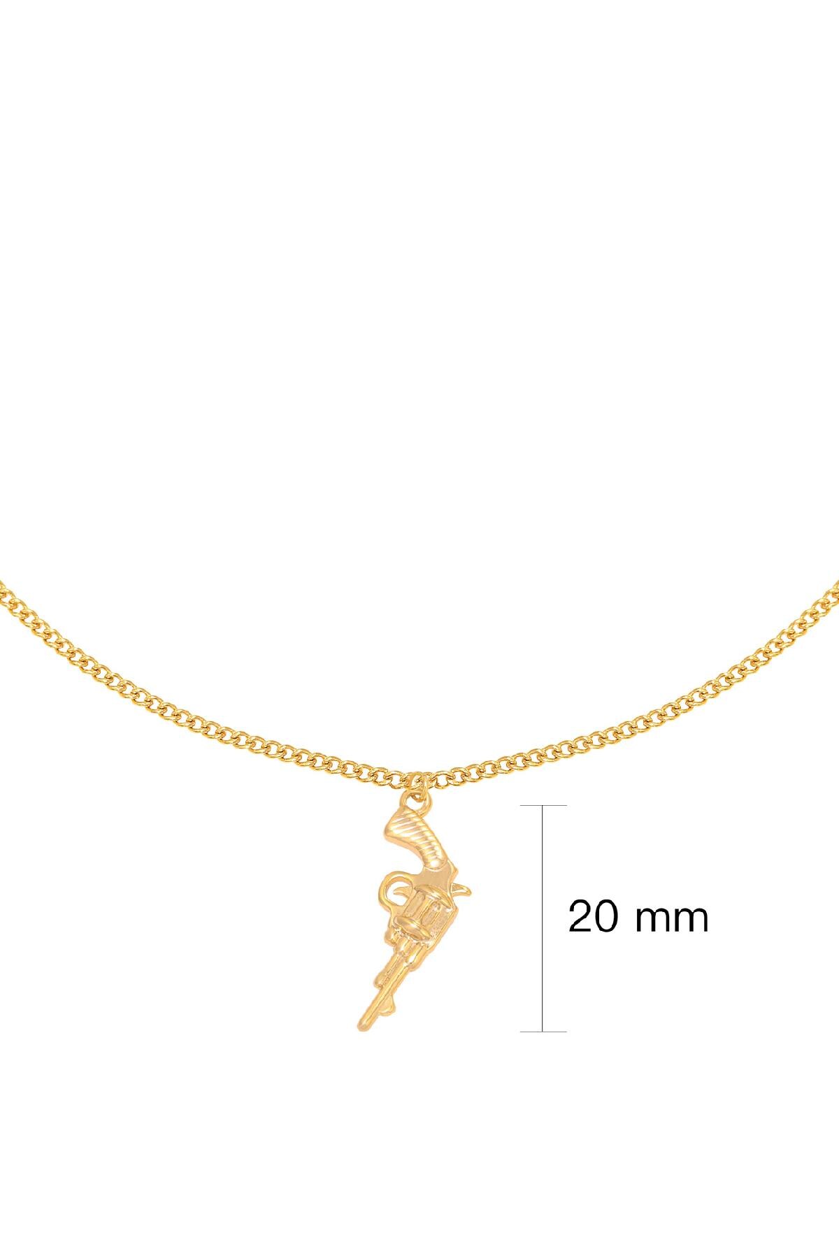 Necklace Gun Gold Copper Picture2