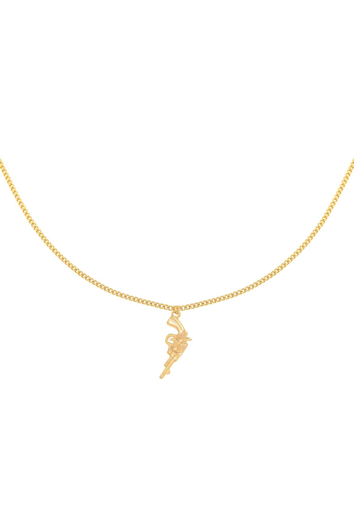 Gold color / Necklace Gun Gold Copper 