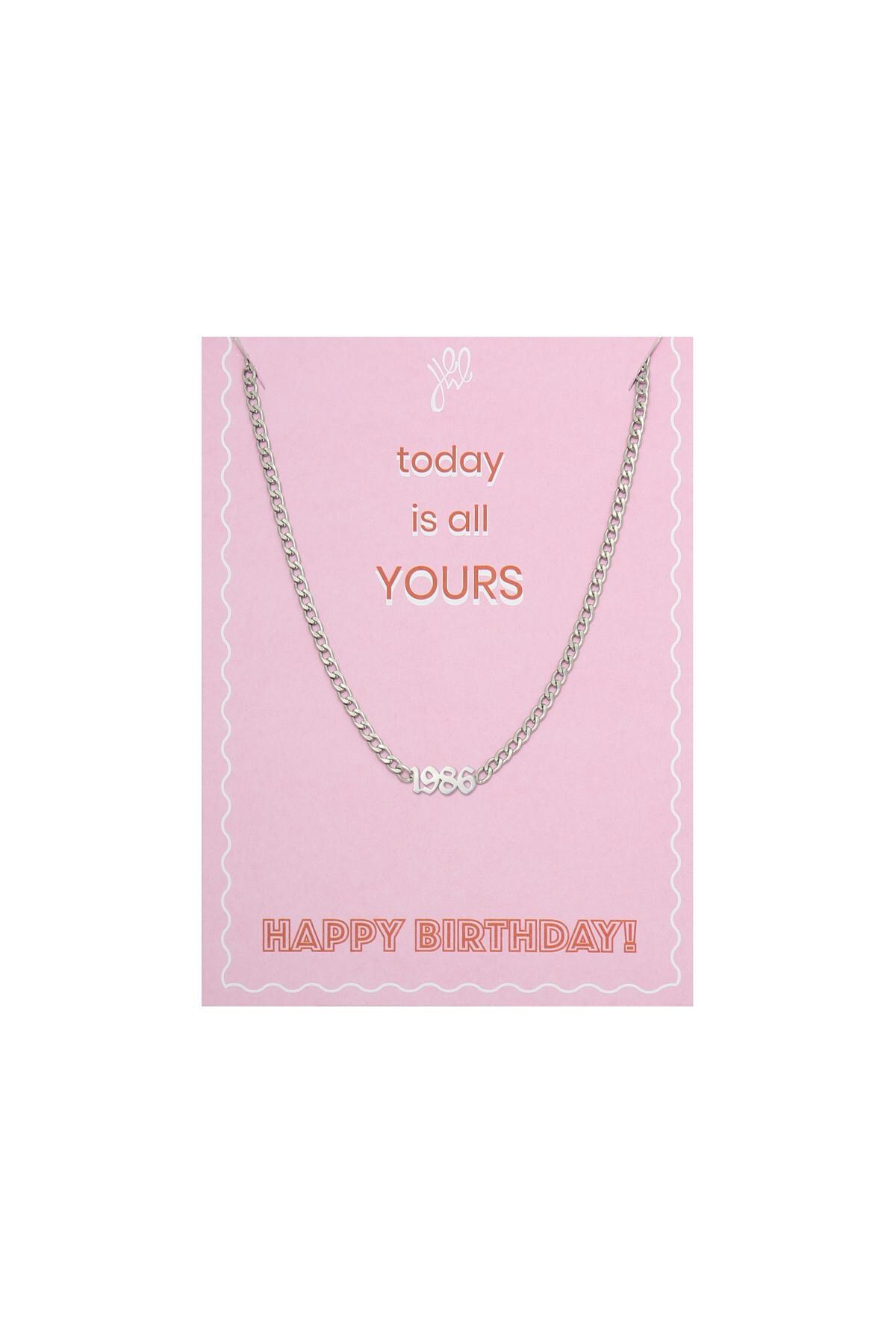 Silver color / Necklace Today Is Yours - 1986 Silver Stainless Steel Picture2