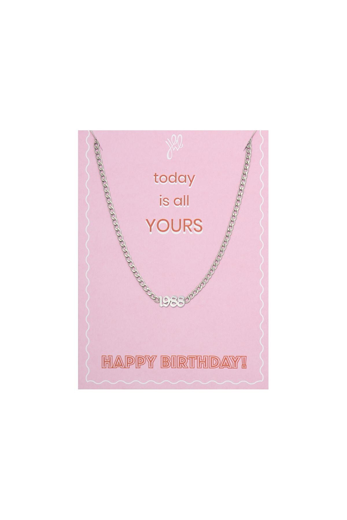 Silver color / Necklace Today Is Yours - 1988 Silver Stainless Steel Picture4