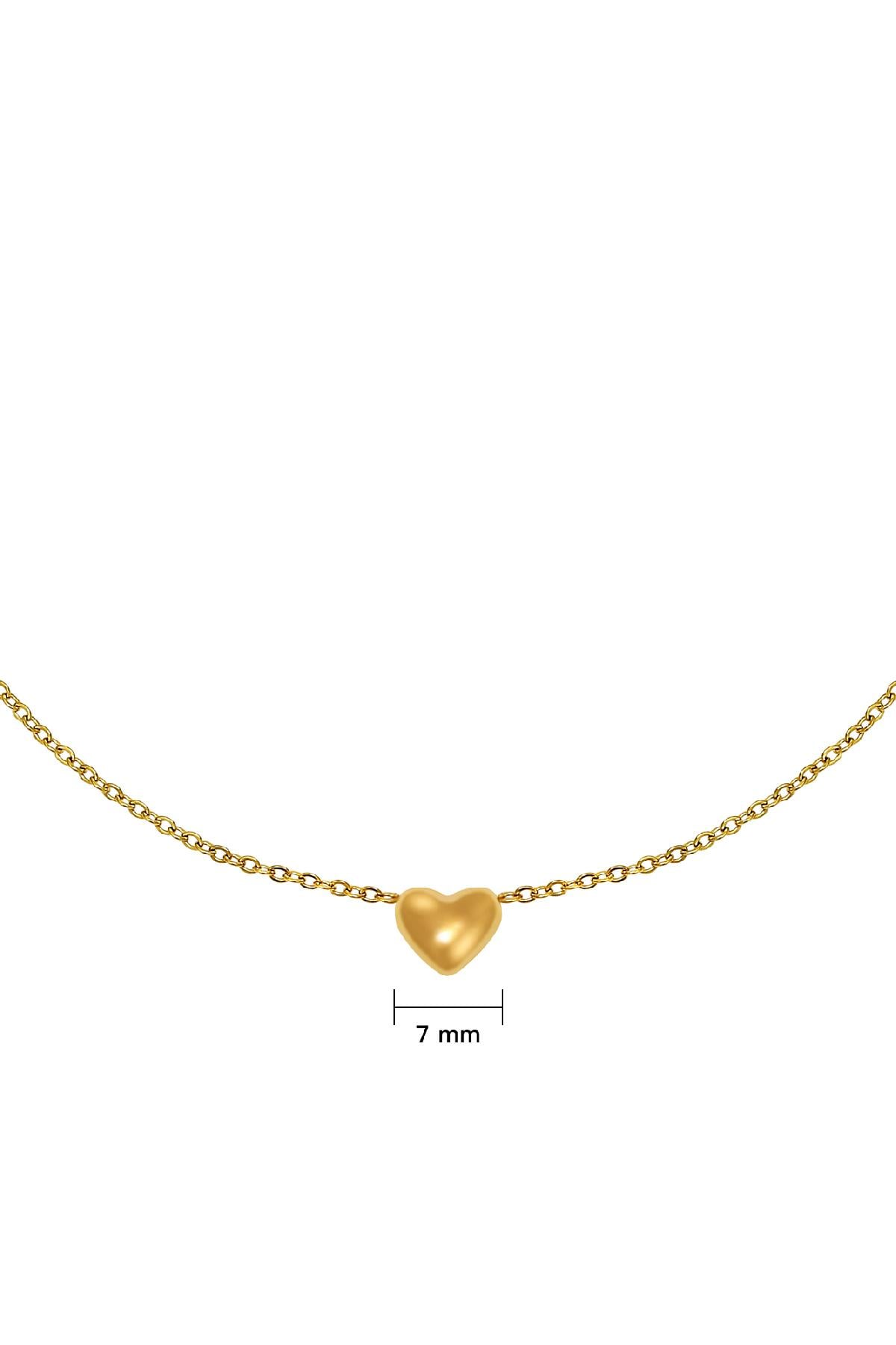 Ketting Always in my Heart Goud Stainless Steel h5 Afbeelding3