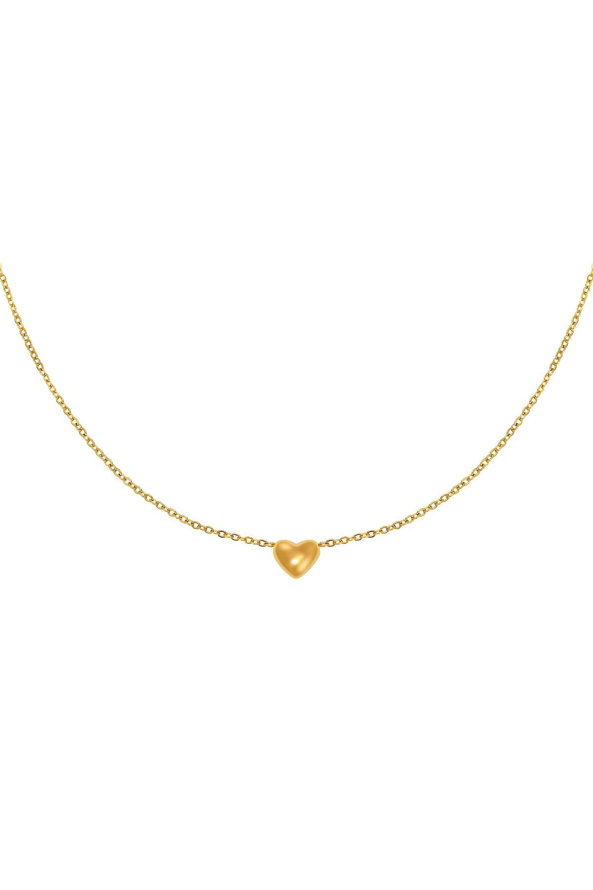 Goud kleur / Ketting Always in my Heart Goud Stainless Steel 