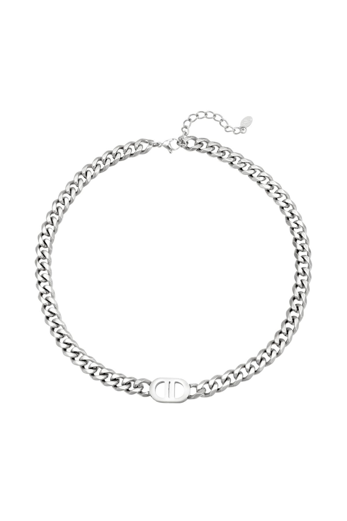 Necklace The Good Life Silver Stainless Steel 