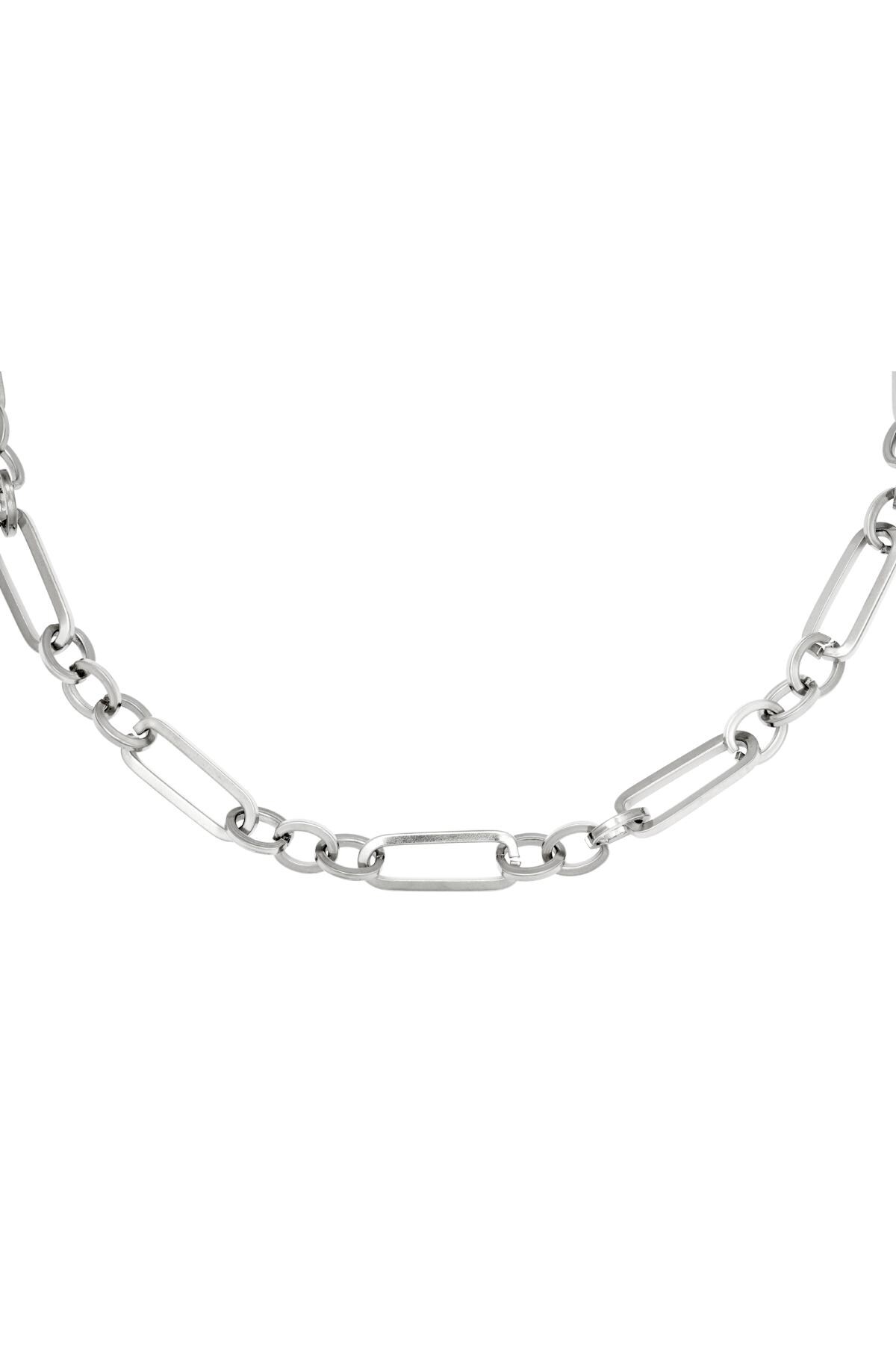 Silver color / Necklace Funky Chain Silver Stainless Steel 