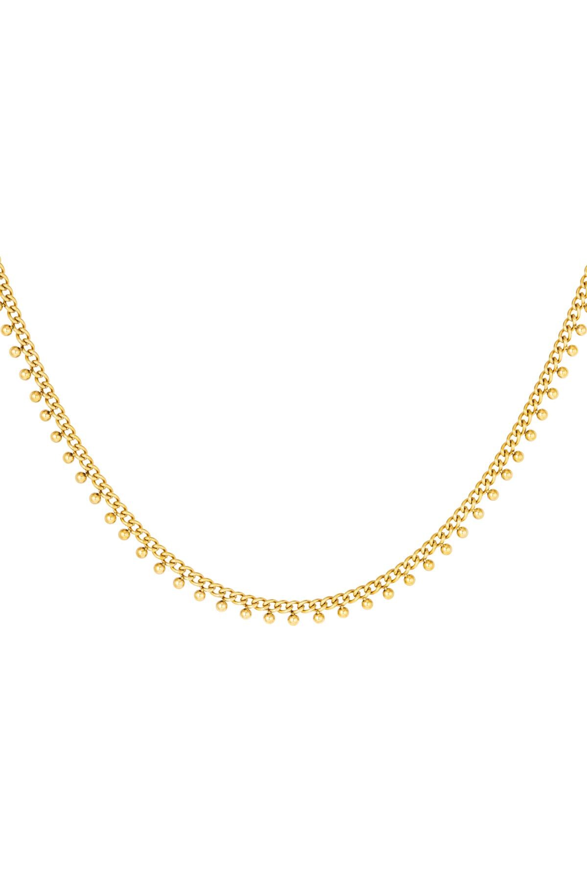 Gold color / Stainless steel necklace dots Gold 