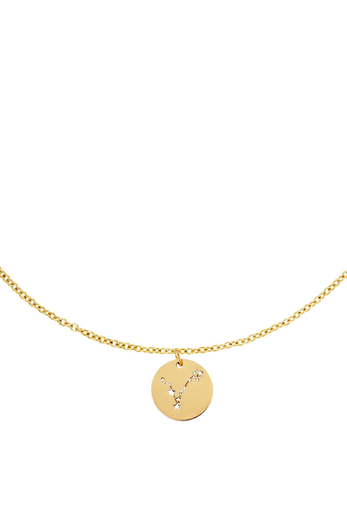 Gold color / Necklace zodiac sign Pisces Gold Stainless Steel 