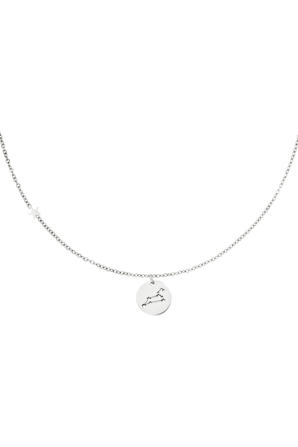 Silver color / Necklace zodiac sign Leo Silver Stainless Steel Picture6