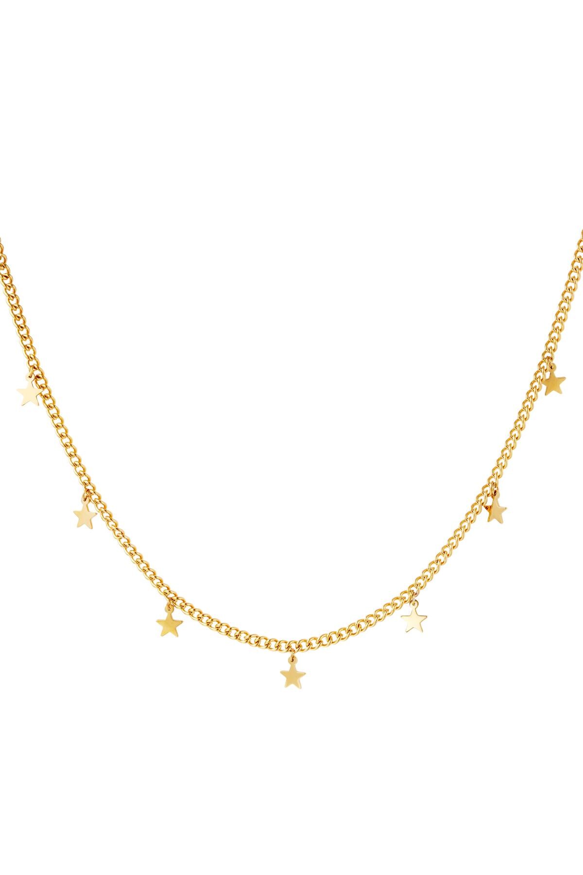 Gold color / Necklace little stars Gold Stainless Steel 