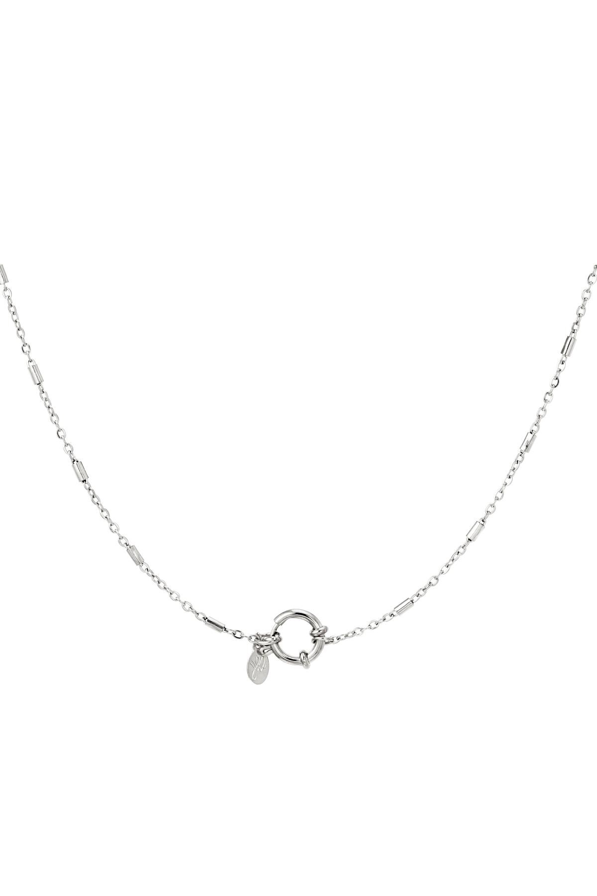 Stainless steel necklace Silver h5 