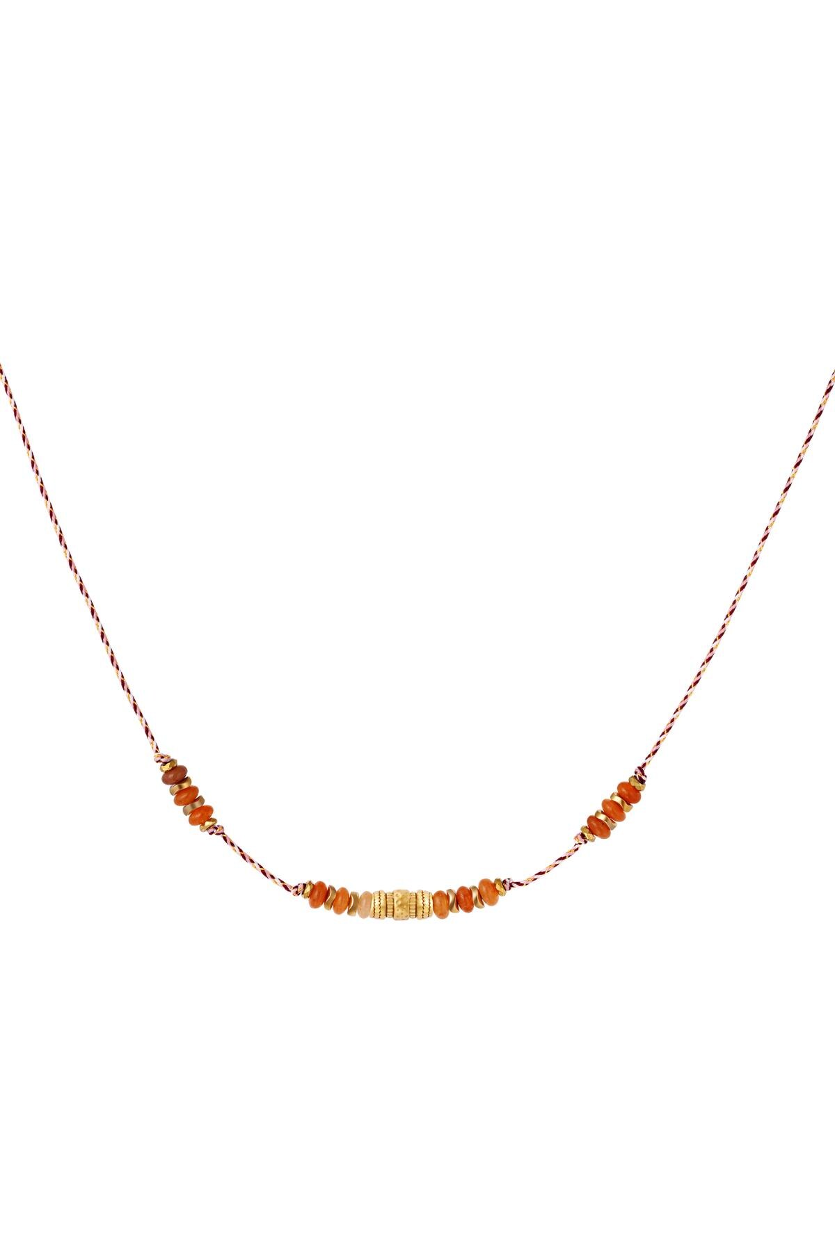 Necklace natural stones Coral h5 