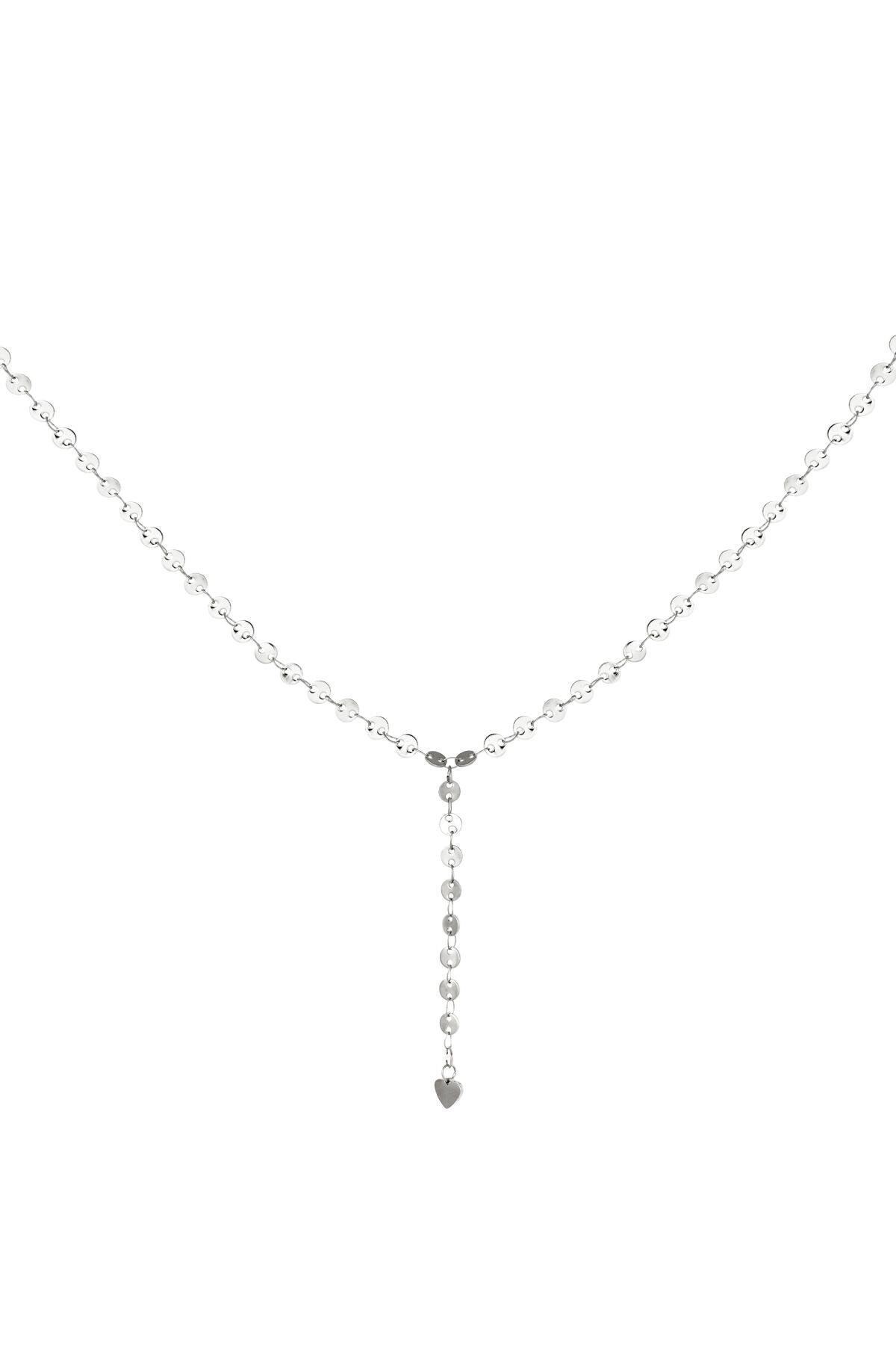 Stainless steel Y-chain necklace Silver h5 