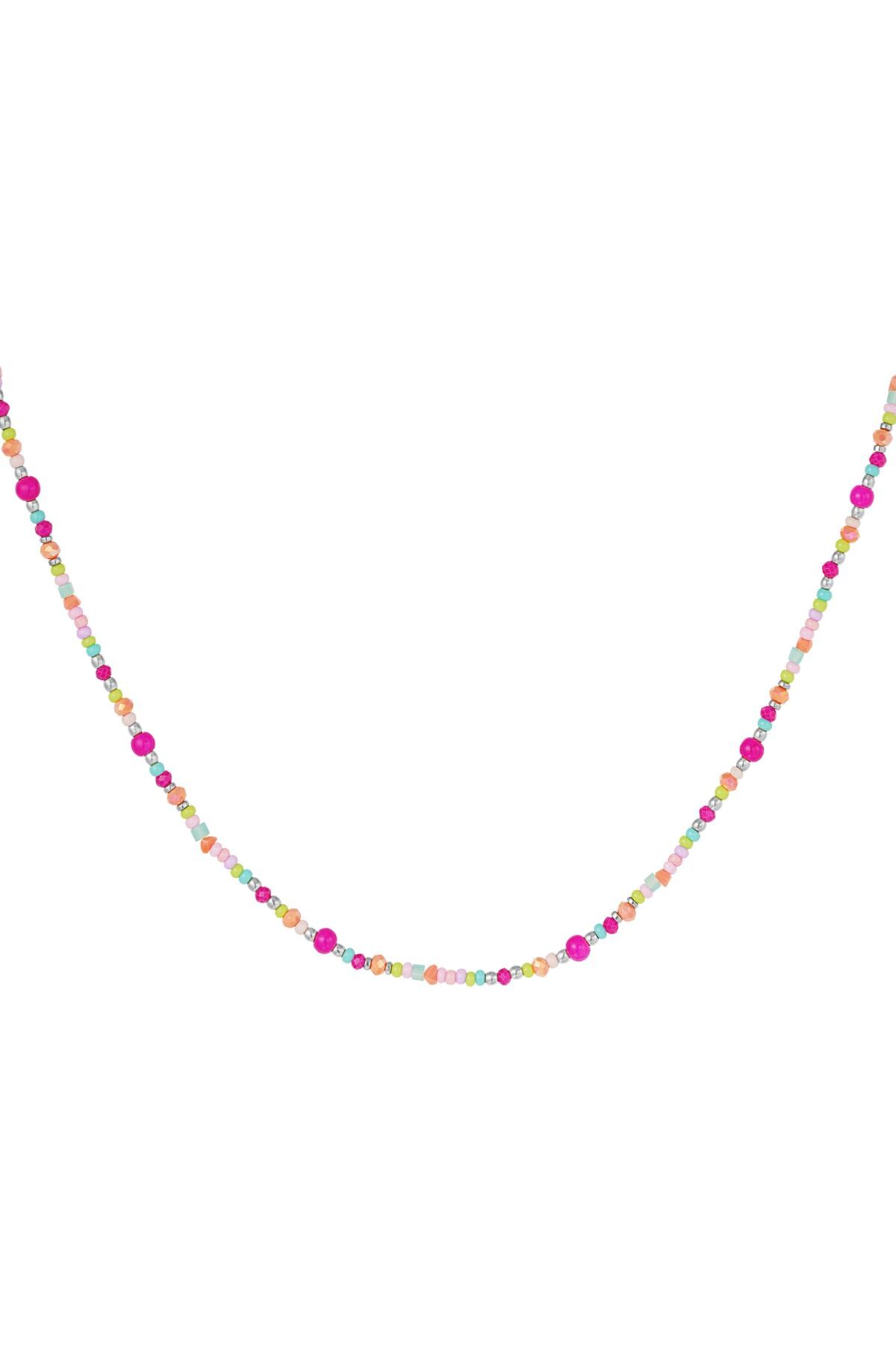 Colourful necklace pink - #summergirls collection Silver Glass h5 