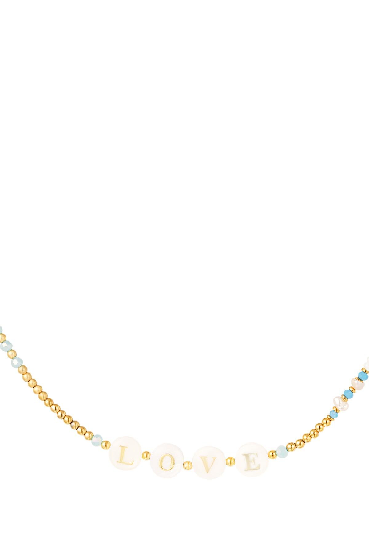 Necklace love - Beach collection Gold Stainless Steel 