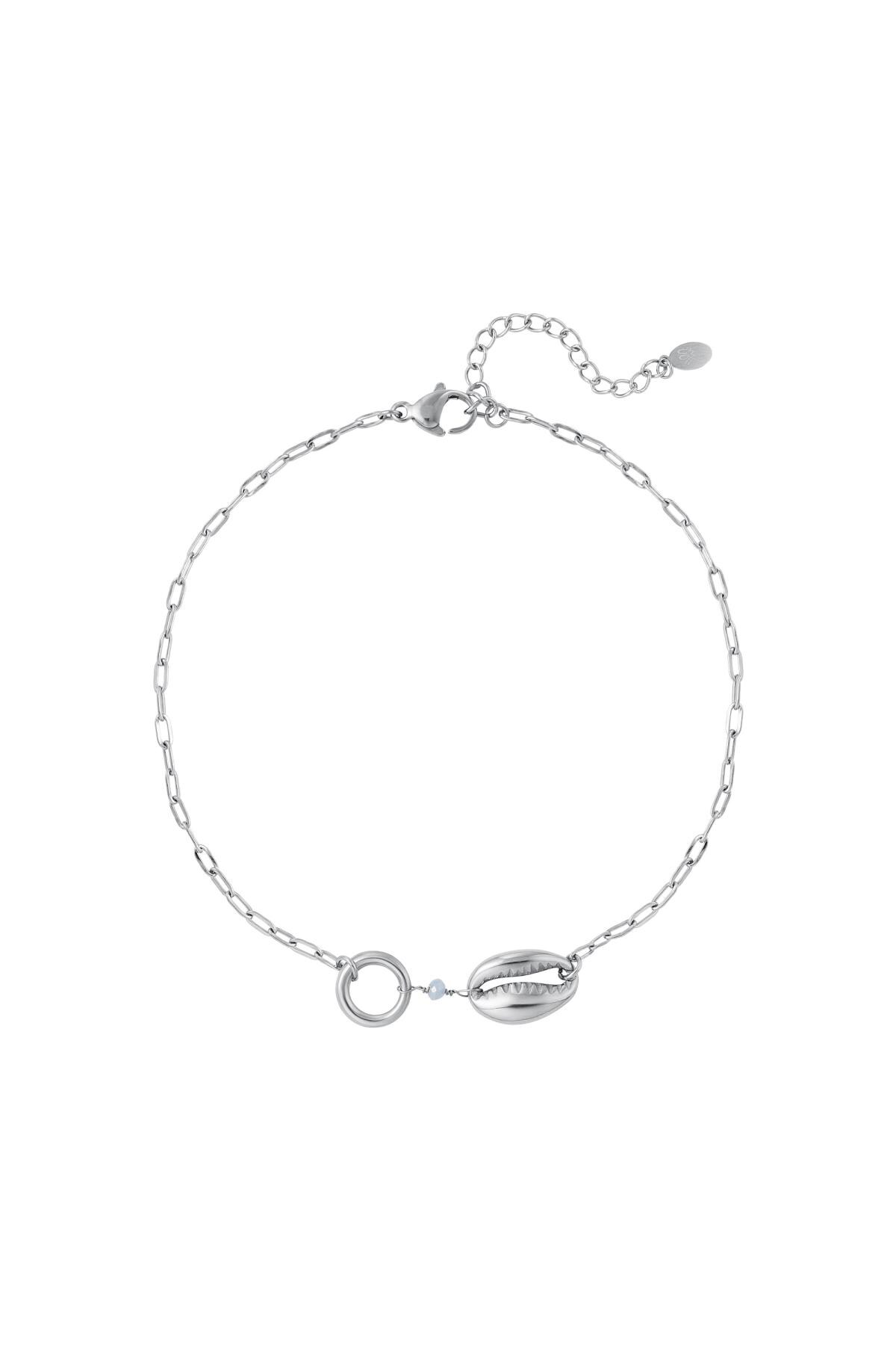 Shell anklet - Beach collection Silver Stainless Steel 