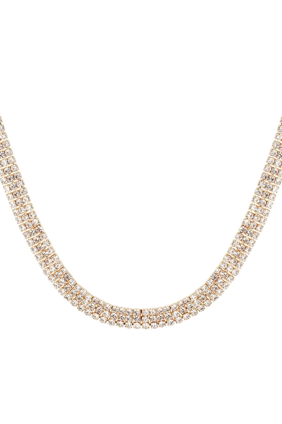 Necklace festive rhinestones - Holiday essentials Gold Copper h5 