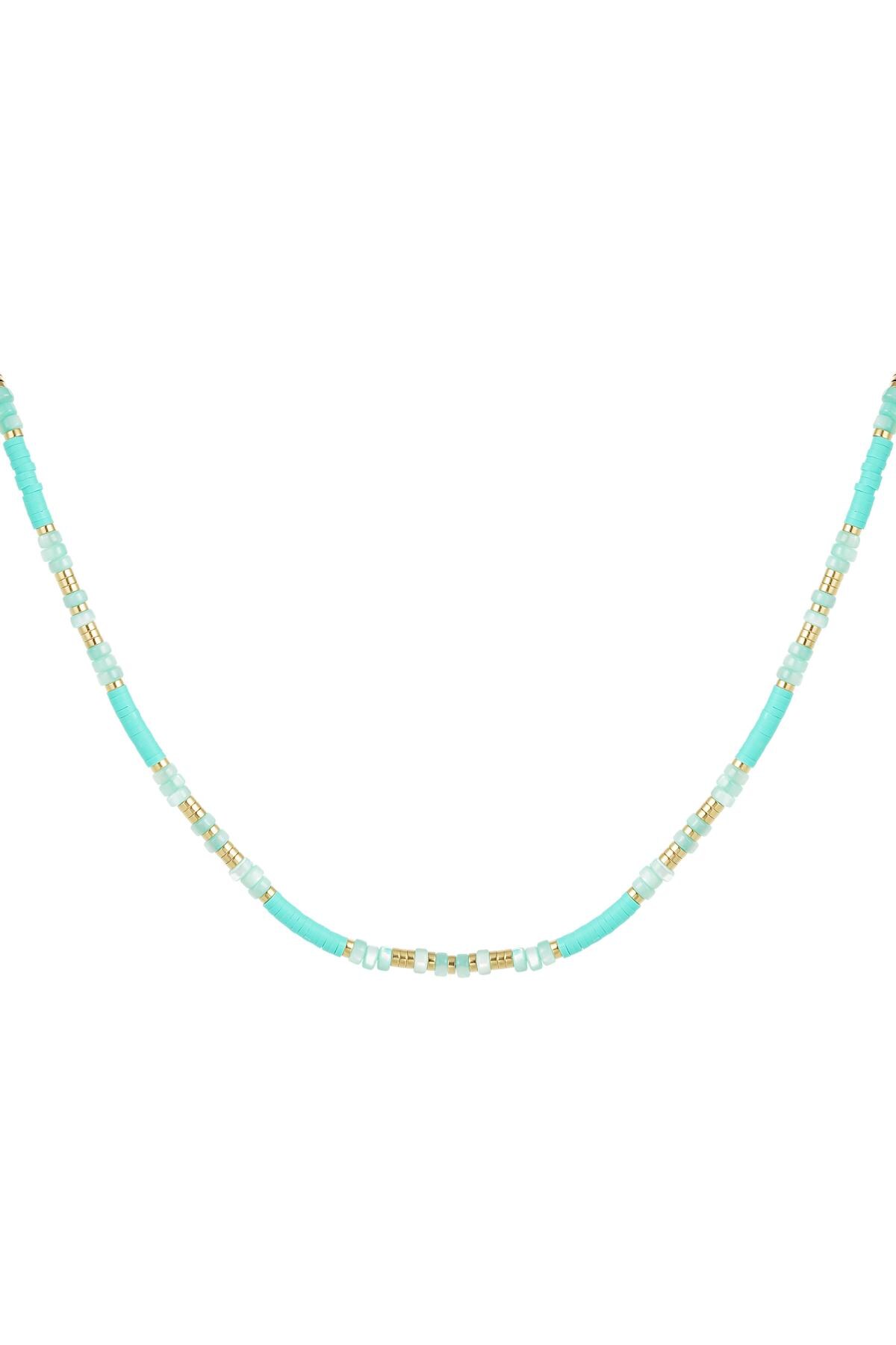 Bead chain color Light Blue Hematite h5 