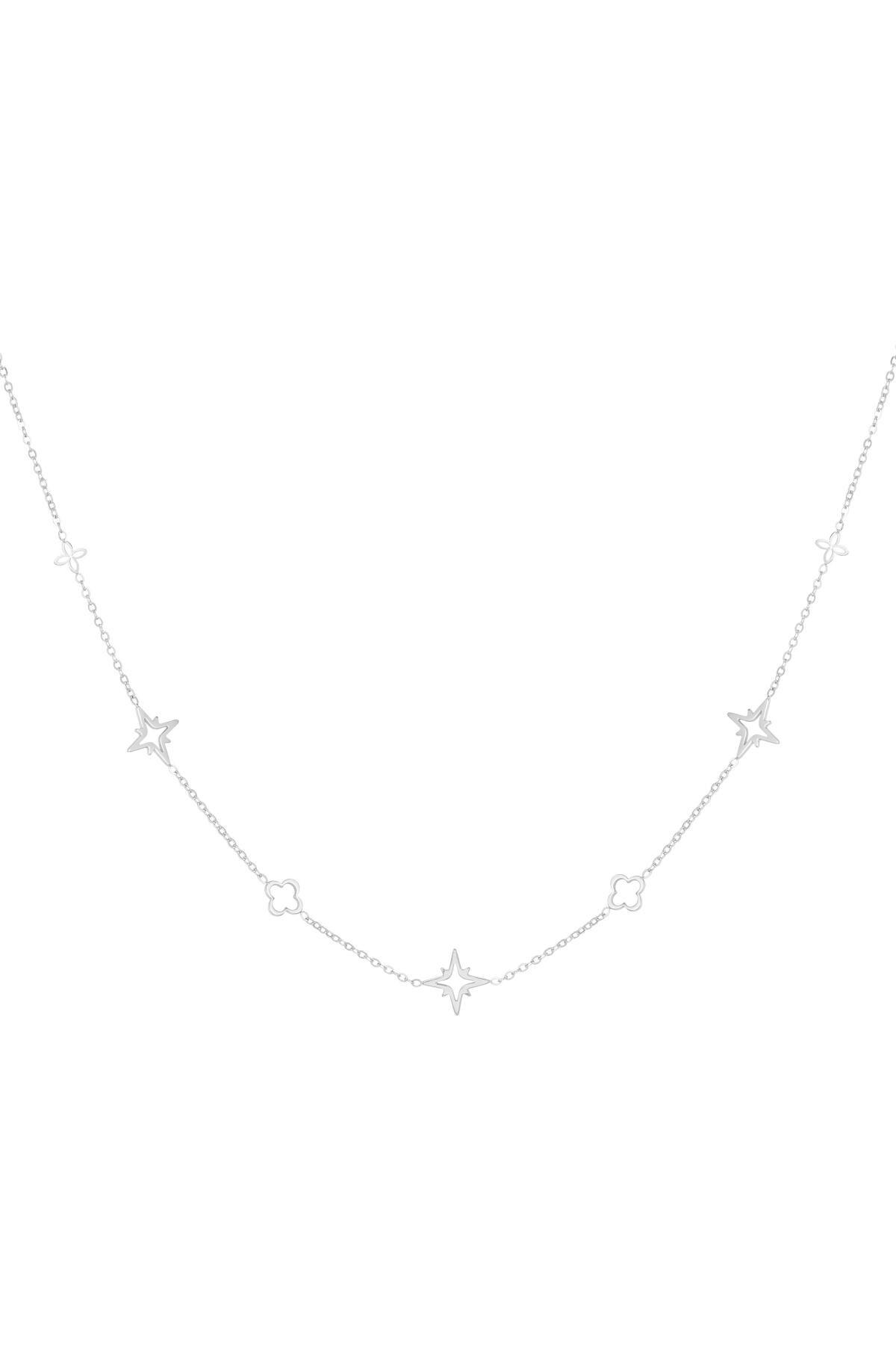 Necklace with charms Silver Stainless Steel h5 