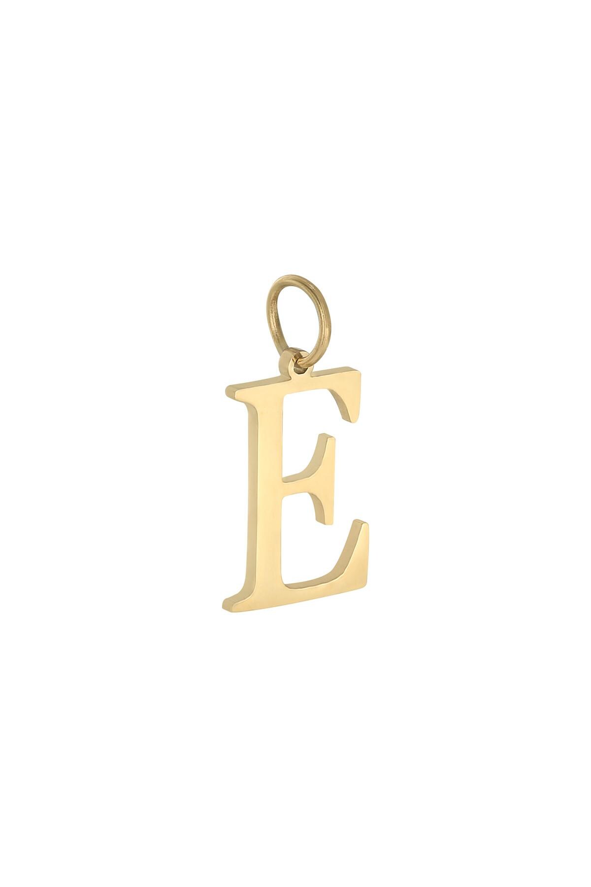 Colore oro / Charm E Gold Stainless Steel Immagine40