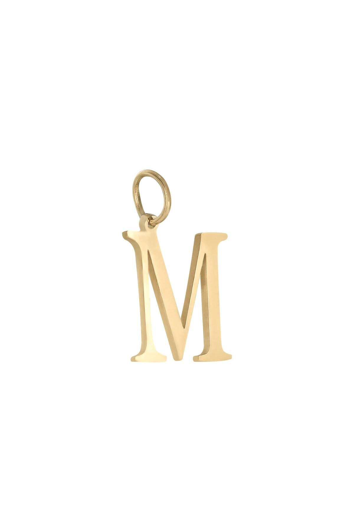 Colore oro / Charm M Gold Stainless Steel Immagine32