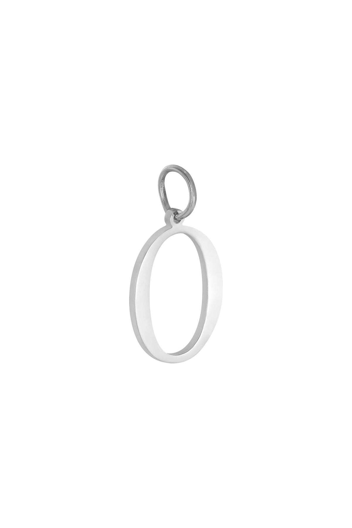 Colore argento / Charm O Silver Stainless Steel Immagine7