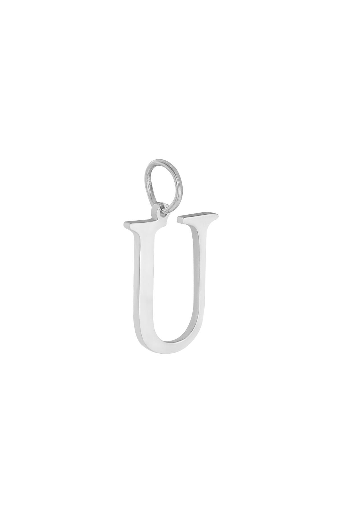 Colore argento / Charm U Silver Stainless Steel Immagine21